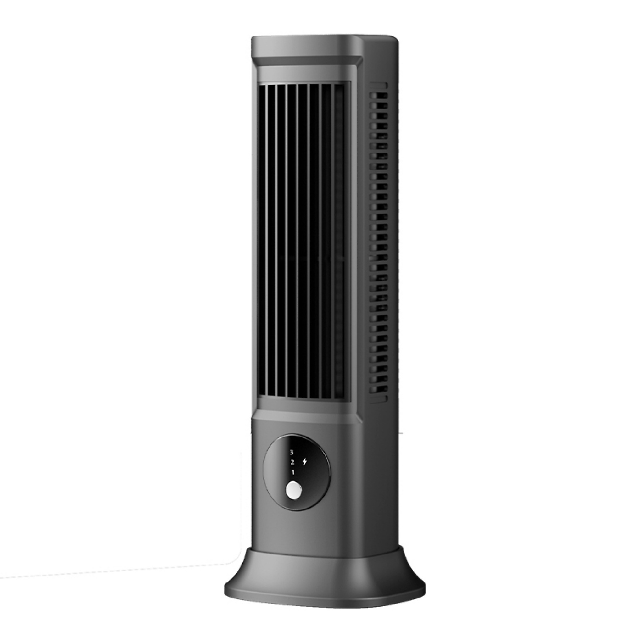 EdenDirect Desktop Tower Fan, 10 Inch Quiet Bladeless Fan with 3 Levels Speed, 3D Wide Angle Air, Adjustable Base, Desktop Air Cooler Small Fan, for Bedroom Office